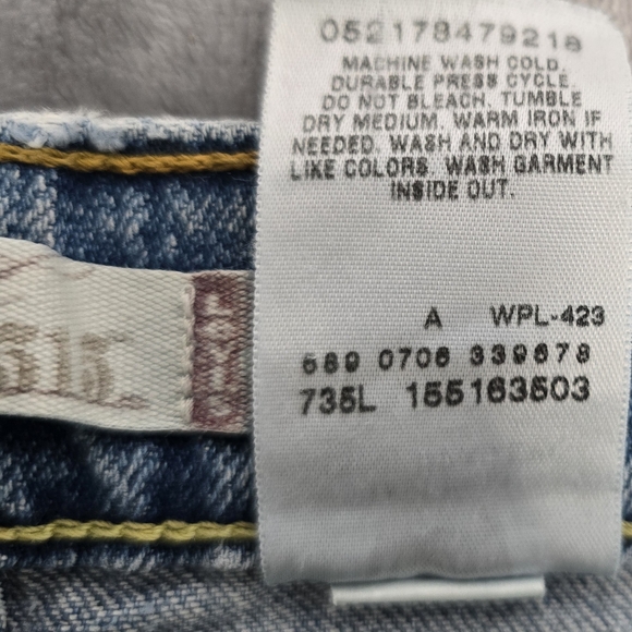 Levi’s 735 Bootcut Jeans Women 32x32 Light Wash Stretch Cowgirl Western Denim559 - Picture 6 of 10